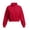 Red, variant on Atogsazn Kids Girls Half Zip Cropped Sweatshirt Childrens Casual Long Sleeve Pullover Sweater Fall Winter Clothes Tops Red 11-12 Years Fashion
