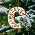 thumbnail image 3 of SDNall Christmas Tree Decorations, Christmas Tree Decoration 2D Acrylic Decoration Letter Pendant with 26 Letters Christmas Hanging Decoration Diy Crafts Christmas Home Decoration, 3 of 5