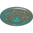 thumbnail image 3 of Ekena Millwork 12 3/4"OD x 7/8"P Legacy Acanthus Ceiling Medallion (Fits Canopies up to 3 1/2"), Hand-Painted Copper Green Patina, 3 of 8
