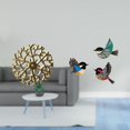 thumbnail image 2 of Escultura colgante de pared de metal, decoración de pared, escultura colgante, arte de pared, disco decorativo, pájaro, colgante de pared, hecho de hi, 2 of 8