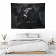 thumbnail image 2 of Gothic Vampire Couple Tapestry Dark Fantasy Victorian Goth Wall Hanging, Bat Wing Medieval Gothic Couple Wall Decor for Bedroom Dorm Living Room Multiple Sizes Easy To Hang, 2 of 8