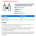 thumbnail image 2 of Front Sway Bar Link and Tie Rod End Kit - Compatible with 2008 Ford Taurus, 2 of 2
