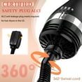 thumbnail image 6 of SKIMI 1000W Ionic Ceramic Hair Dryer Brush with Attachments, 3-Speed Hot Air Styling Tool, 6 of 8