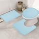thumbnail image 5 of Juego de 3 alfombrillas absorbentes estampadas para baño con base antideslizante y de secado rápido para baños familiares con mucho tráfico. Aestivo | Azul claro | AESTIVO, 5 of 7