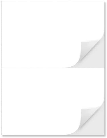 R 600 Round Corner Shipping Labels 2 Per Sheet-8.5 x 11-Self Adhesive USPS FedEx 