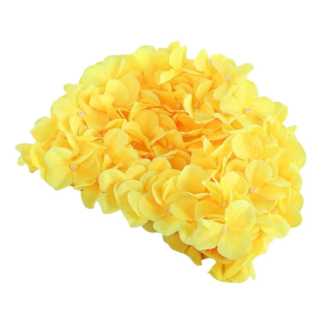 Bonnet de Bain Vintage en Dentelle pour Femmes Style Rétro à Pétales Floraux Bonnet de Bain Élégant à Fleurs Roses Accessoires de Plage Classiques Protection des Cheveux Longs