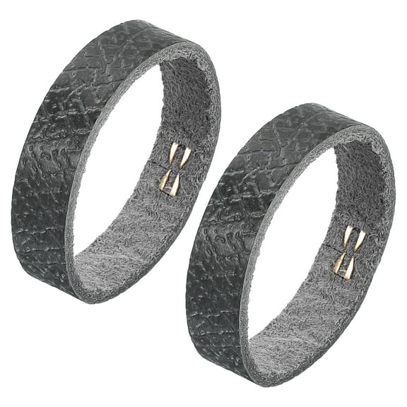 Uxcell 2 Pack Leather Belt Loop Keeper for 1.73 Inch Wide Belt, Dark Gray, 4.72x0.39inch