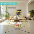 thumbnail image 5 of SkyBound Heavy Duty Metal Swing Set Frame,Metal Swing Stand for Kids and Adults,Supports up to 440 LBS,Fits for Most Saucer Swings and Tree Swings, Great for Indoor and Outdoor Activities-Yellow, 5 of 10