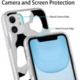 thumbnail image 4 of for iPhone 11 Case Cute Cow Print, Slim Fit Matte Clear Cover with Black White Cow Pattern for Women Girls, Protective Phone Case for iPhone 11 6.1 Inch, 4 of 6