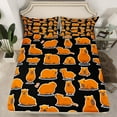 thumbnail image 2 of Homewish Underwater Animal Capybara Twin Sheet Sets,Brown Black Twin Fitted Sheet,Lovely Kapibara Flat Sheet For Kids,Luxury Bedroom Decor,3pcs, 2 of 7