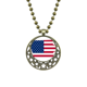 thumbnail image 1 of Iowa USA mapa estrellas rayas bandera forma Colgante Estrella Collar Luna Cadena Joyas Unbranded M, 1 of 3