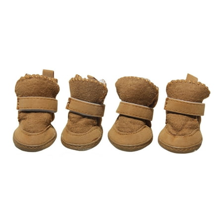 2025 Dog Protector Dog Hedgehog Socks Boots Winter Pet Warm Slippers Memory Foam Booties Boots with Hook Loop Warm Shoes for Women Closure