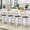 White, variant on NiamVelo 24" Metal Bar Stools Set of 4 Counter Height Backless Stools with Wooden Seat,Indoor/Outdoor Barstools (Bronze)
