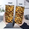 thumbnail image 3 of Leopard Cheetah Print 20 oz Tumbler | Insulated Stainless Steel Travel Mug with Lid | Hot & Cold Drink Cup | Christmas or Birthday Gifts for Women, 3 of 6