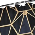 thumbnail image 3 of Gold Black Checkered Pattern Shower Curtain 72"x84" ,Bathroom Decorative Shower Curtains Set with 12 Hooks,Modern Waterproof Washable Shower Curtain, 3 of 6