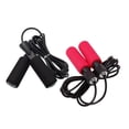 thumbnail image 4 of OUNONA 2Set Exercise Rope for Women Workout Equipment Smooth Rotation Black and Rosy 10.8in, 4 of 8