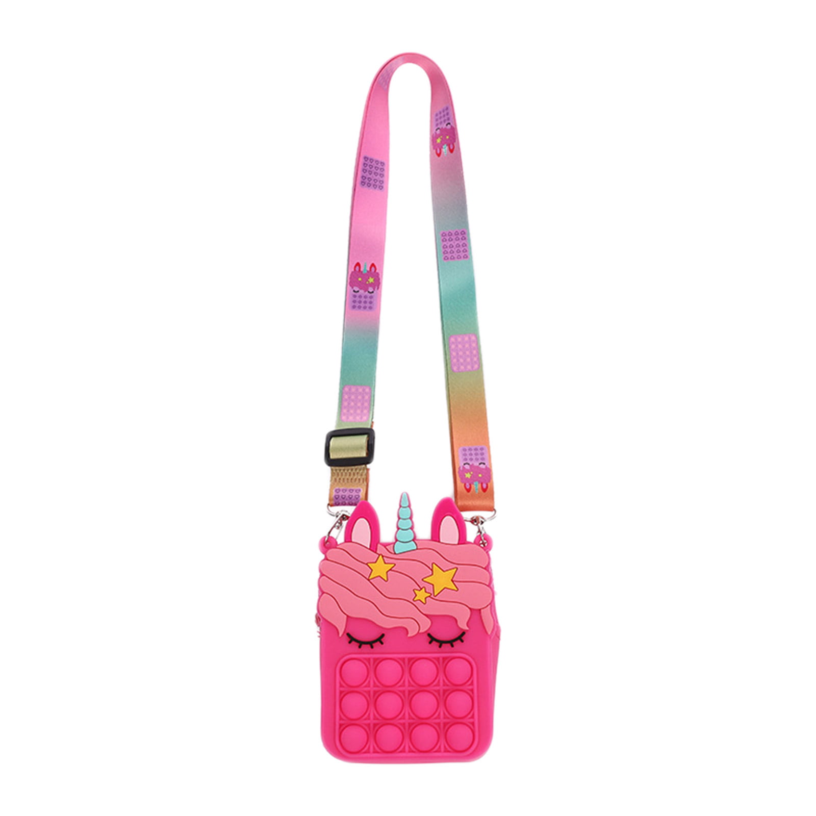 Pop It Bag Toy Bag Kids Bag Key Chain Fidget Toys Pika 