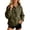 Green, variant on Womens Snap Neck Sweatshirt Solid Stand Collar Pullover Long Sleeve Kangaroo Pocket Curved Hem Relaxed Fit Casual Top
