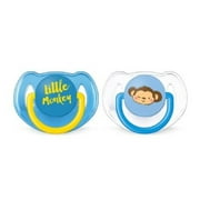 Philips Avent BPA Free Fashion Soft Silicone Orthodontic Pacifier with Cover, 6-18m Blue SCF197/24