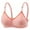 Pink, variant on Titcea Bras for Women Three Buckle No Underwire Gathered Together Bra with Support and Lift Breathable Soft Daily Bra Underwear