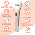thumbnail image 3 of Women's Electric Shaver & Pubic Hair Bikini Trimmer – Wet & Dry Painless Dermaplane Electric Shave for Body Hair Removal for Bikini, Underarm, Legs, Arms, 3 of 8