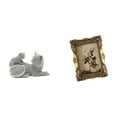 thumbnail image 6 of Cat Statue Tabletop Figurine Vintage Resin Animal Decor for Bedroom Living Room Office Shelf Display, 6 of 8