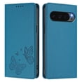 thumbnail image 2 of For Google Pixel 10 / Pixel 10 Pro 6.3" 【RFID Blocking 】Protective Purse Case Double Butterfly Strong Magnetic Attachment/Closure, Card Slots/Pocket, PU Leather Flip Wallet Case,Blue, 2 of 7