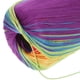 thumbnail image 3 of 1 rollo de hilo de algodón degradado teñido en segmentos de color, hilo para tejer a mano, bufanda, gorro, chal, 133 m, para tejer a mano, suéter, manta, disfraz (arcoíris), 3 of 6
