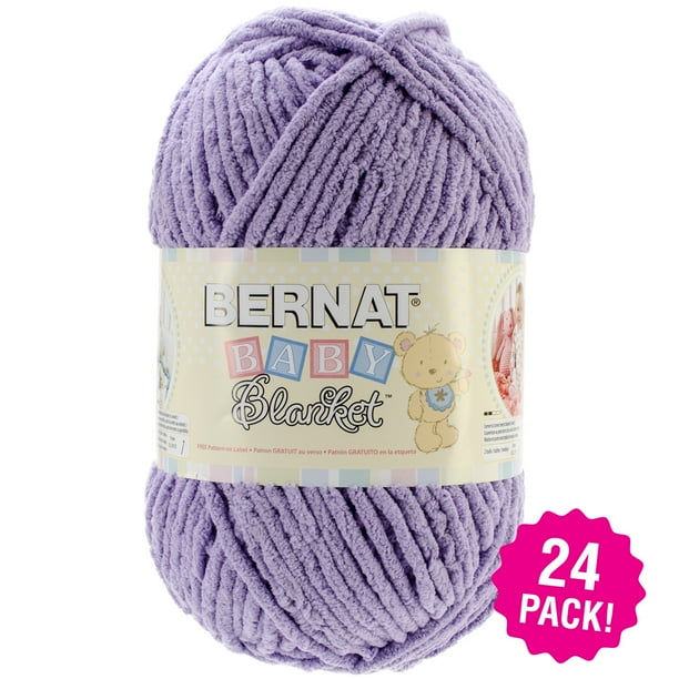 Bernat Baby Blanket Big Ball Yarn Baby Lilac, Multipack of 24