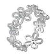 thumbnail image 3 of Leander's 925 sterling silver Flower Shadow Ring, a high-end hollow ring, offers ultimate luxury, minimalist style, and perfect complement to any outfit, perfect for everyday wear., 3 of 5