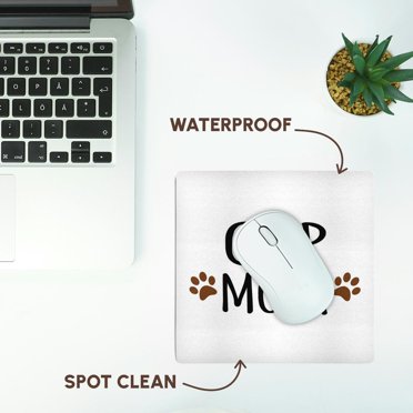 3dRose German Shorthaired Pointer Dog Mom Mouse Pad - Brown Paw Print Design