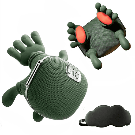 Massage Master Neck and Shoulder Massager with Heat, 3D Kneading Shiatsu Pillow with 3-Speed Adjustment, Rechargeable USB-C Cordless Electric Massage