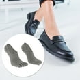 thumbnail image 6 of Unique Bargains 1 Pair Five Toe Socks Breathable Durable Socks Light Gray Male, 6 of 6
