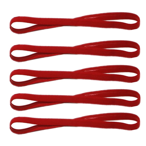 Naierhg 5Pcs Elastic Rope Candy Color Sports Yoga Headband Non-slip Hair Accessories