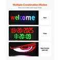 thumbnail image 6 of KFFKFF Programmable LED Sign, P10 Full Color Flexible Digital Scrolling Panel, Customizable Text and Pattern Display Board, Bluetooth App-Controlled Message Sign for Store Advertising, 40x14 in, 6 of 9