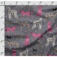 thumbnail image 2 of Soimoi Dog Printed,Cuddle Minky Fabric, Sewing Fabric by The Yard 56 Inch Wide,Decorative Plush Soft Fabric, Baby Garments, Toys and Blankets, Dark Gray, 2 of 5