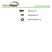 NavePoint 2U Vertical Wall Mountable Server Rack, Black