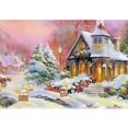 thumbnail image 1 of Kits completos de pintura de diamantes Nieve 30x40cm, Bordado de diamantes Paisaje de casa completa, Pintura de diamantes Punto de cruz Manualidades de diamantes para decoración de paredes del hogar, 1 of 5