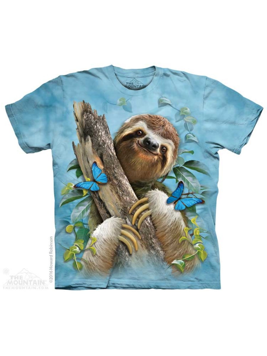 Sloth Riding Turtle Women's Fitted T-Shirt Slow Laid Back 