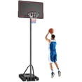 thumbnail image 1 of Soozier Panier de Basketball Portable, Hauteur Réglable 4,4-10 Pi, 1 of 10