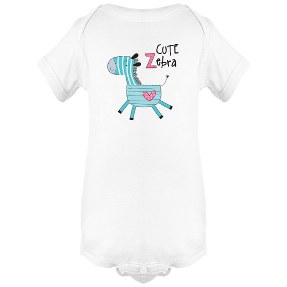 Cute Zebra Doodle Bodysuit Infant -Image by Shutterstock, Newborn