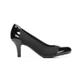 thumbnail image 2 of LIFE STRIDE Womens Black Padded Stretch Comfort Parigi Round Toe Kitten Heel Slip On Pumps Shoes 10 W, 2 of 4