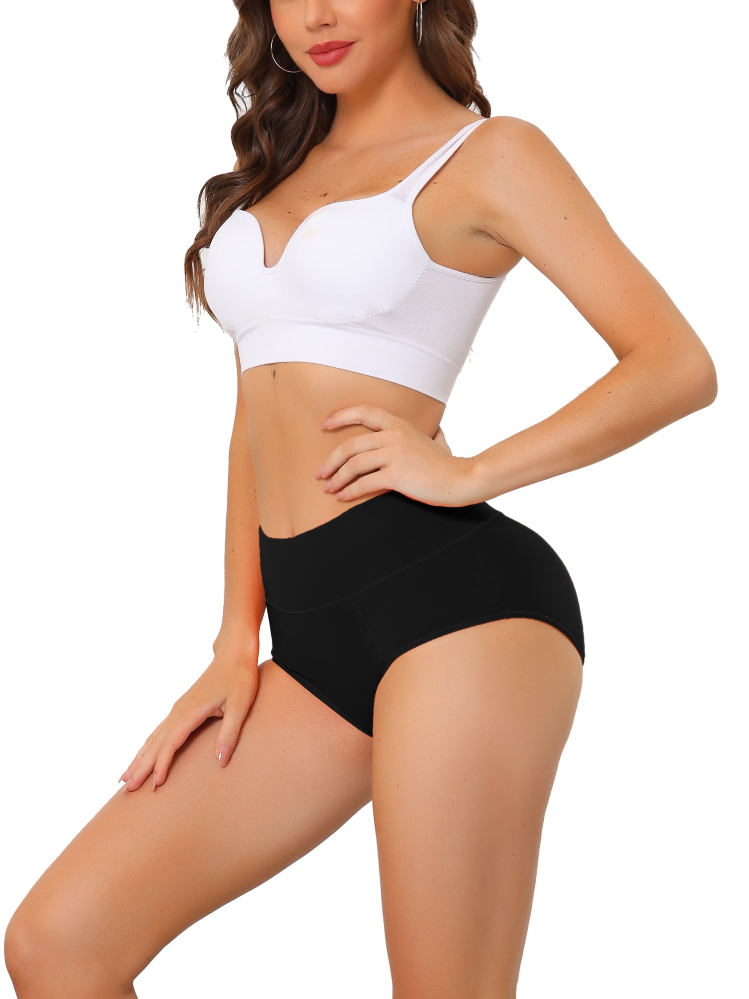 DARING DIVA Women's High Waist Available In Plus Size Underpants XL Black