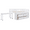 White, variant on Tcbosik Loft Bed with Rolling Desk, Open Shelves and 4 Storage Drawers, Full Size Wood Bed Frame with Ladder and Guardrail, No Box Spring Needed, White