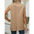 thumbnail image 3 of DOKOTOO Classic Elegant Sleeveless Blazer Vest - Spring & Summer Trendy Lapel Collar Waistcoat for Women, 3 of 8