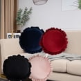 thumbnail image 1 of Cojín redondo | Elegante almohada decorativa moderna | Tejido suave y transpirable | Cómodo soporte para la espalda | Textura fina | 1 paquete | 17.7 pulgadas | Home Decor Lounge Chair Sofá, 1 of 7