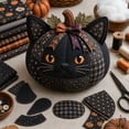 thumbnail image 4 of DIY Animal Pumpkin Sewing Kit Fox Owl Cat Bear, Fall Farmhouse Fabric Craft with Pre-Cut Pieces for Halloween Thanksgiving Decor, 4 of 6