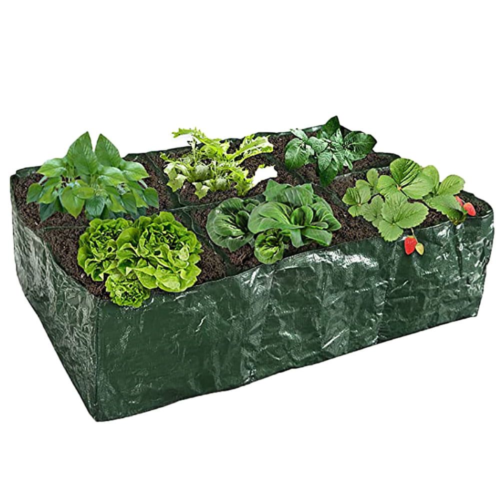Merkmak Grow Bags Exlarge Plastic Raised Planting Bed with 6