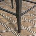 thumbnail image 4 of Noble House 3 Pcs Wicker Bar Set with Table, Brown, 4 of 6