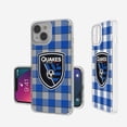 thumbnail image 4 of San Jose Earthquakes iPhone Plaid Design Clear Case, 4 of 7